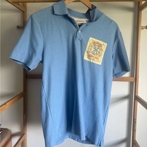 Scotch & Soda Light Blue Polo with Graphic Pocket